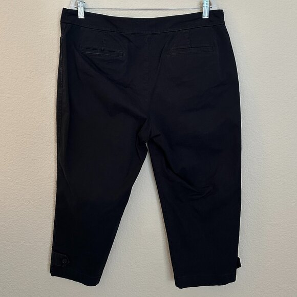 Talbots Curvy Black Cropped Pants - Picture 3 of 4